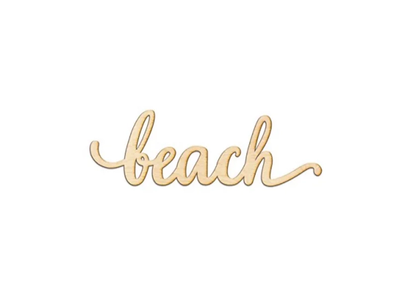 Beach sign