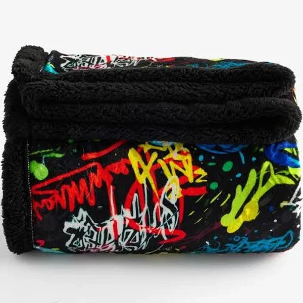 Unisex Next Graffiti Football Fleece Throw