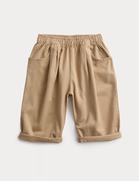 6-9 Months - Pure Cotton Pleated Oversized Chinos
