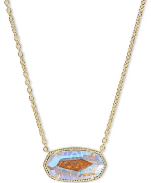 Kendra Scott Elisa Statement Short Pendant Necklace Gold