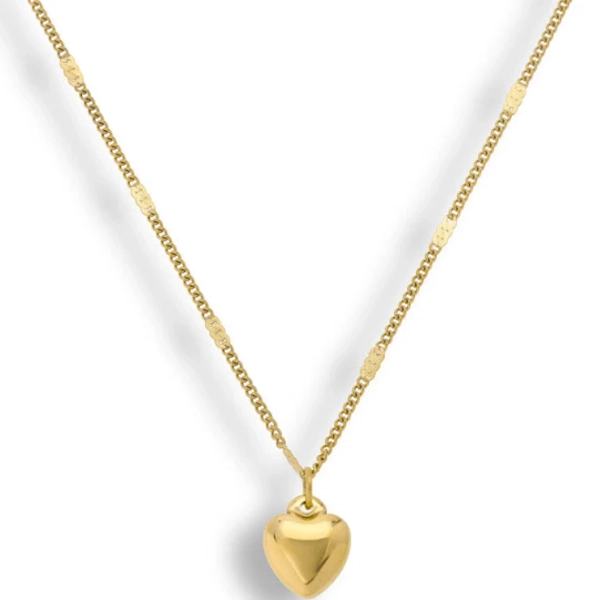 18K Gold Plated Stainless Steel Waterproof Love Bound Necklace