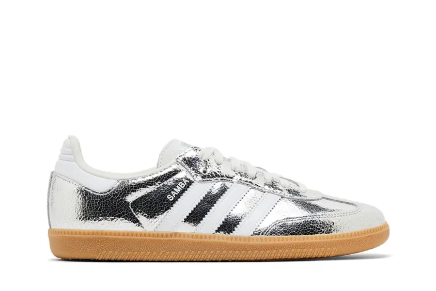 Buy adidas Wmns Samba OG 'Cracked Metallic Pack - Silver' - JR0035 | GOAT