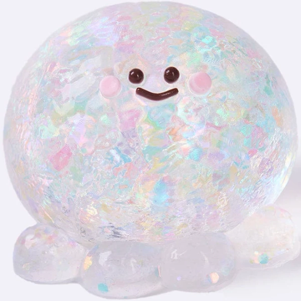 TABASQUISHY Blingbling Clear Octopus Taba Squishy Squeeze Toys