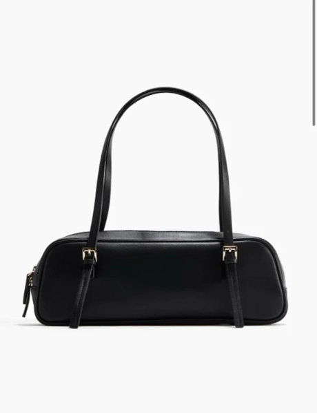 Borsa a spalla rettangolare - Nero