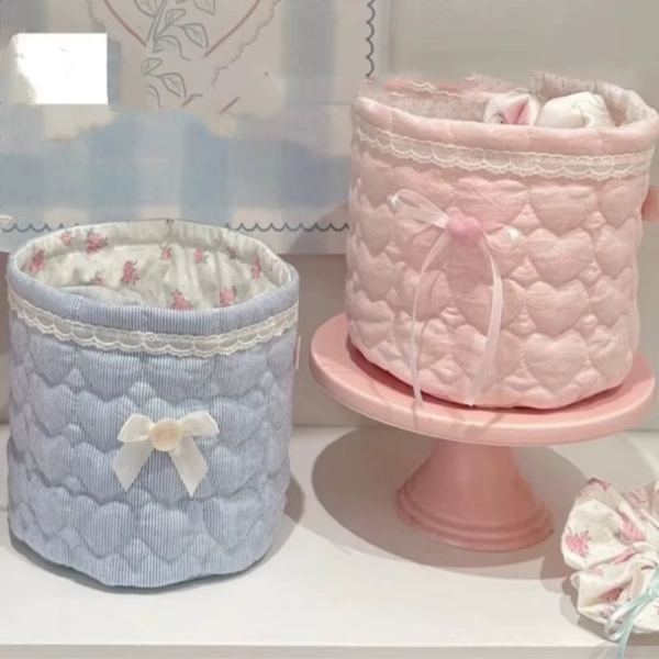 Love Cylinder Desktop Storage Organizer Basket Household Goods - AliExpress 15