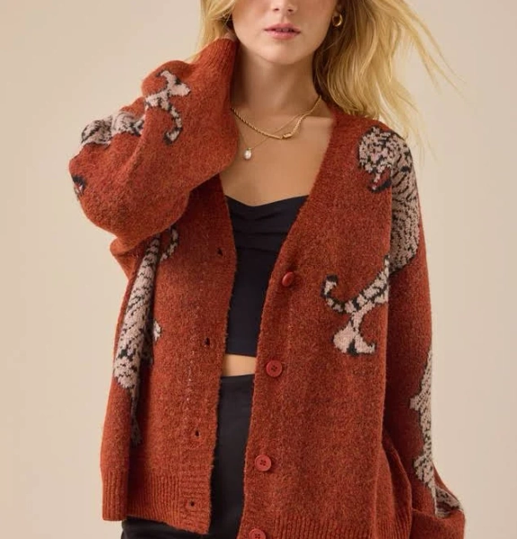 Altar'd State Zora Tiger Cardigan