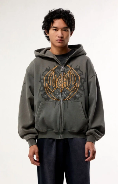 x Pacsun Night Star Zip Up Hoodie
