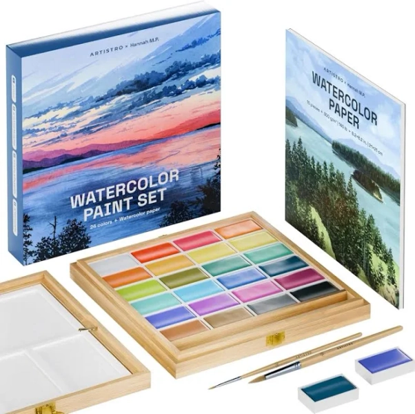 Artistro x Hannah M.P Professional Watercolor Paint Set