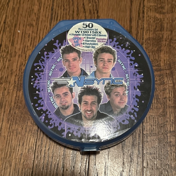NSYNC cd holder case vintage w/ original sleeves inside