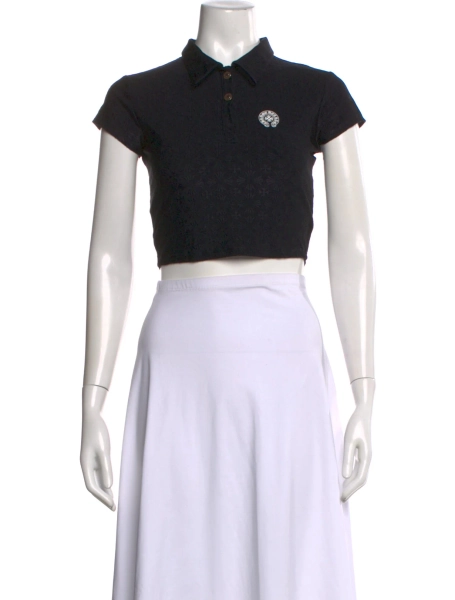 Plus Monogram Short Sleeve Polo