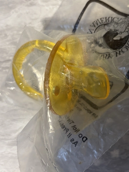 Vintage Baby World Pacifier Soft Vinyl Flexible Nipple NOS 1980s Style 7537
