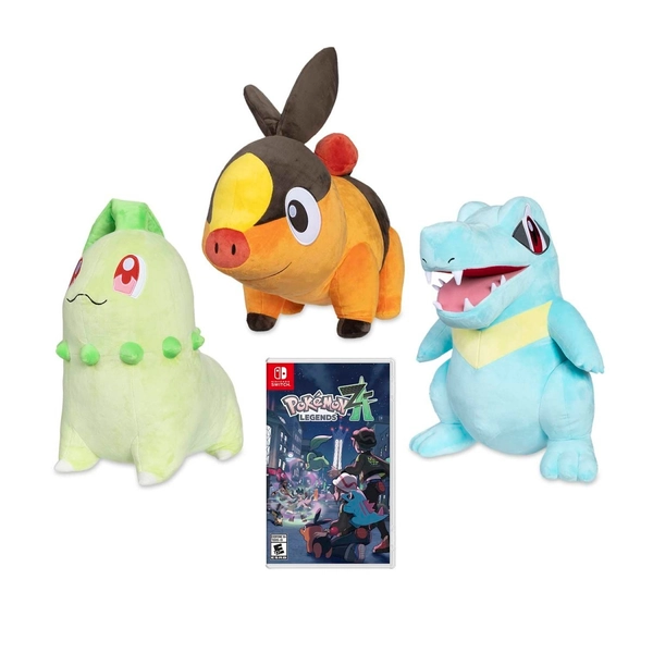 Pokédex-Size Plush Trio & Pokémon Legends: Z-A Bundle