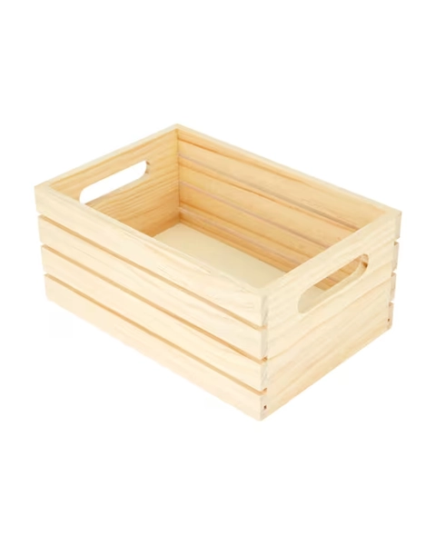 Wood Crate - Small - Natural - Miscellaneous