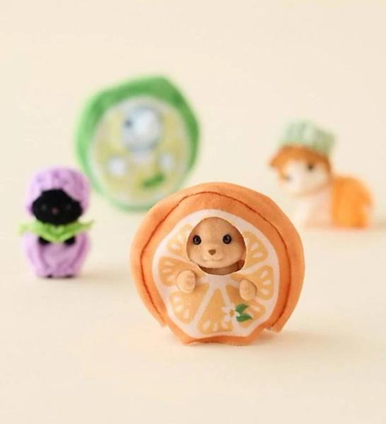 Calico Critters Fruity Babies Series 2 Flocked Blind Box Figure