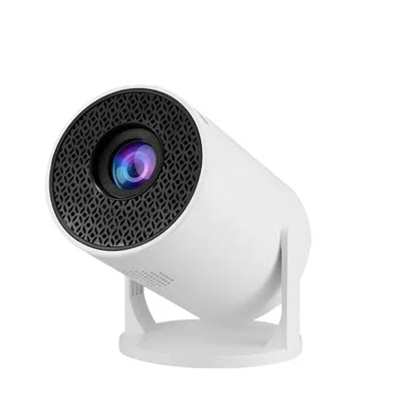 Ultra-compact Mini Projector, Wireless Screen Mirroring, 100 inch Screen, for Travel & Bedroom, White