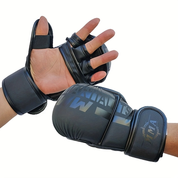 Boxing gloves new half-finger breathable gloves for women and men training adults professional half-finger gloves black; red; Golden; white