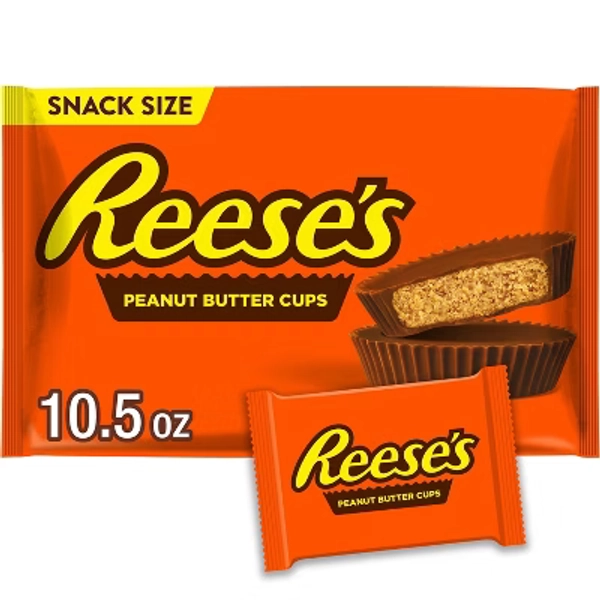 Reese's Milk Chocolate Peanut Butter Cups Snack Size Candy - 10.5oz