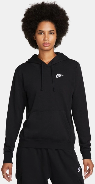 Nike Women's Club Fleece Pullover Hoodie Black