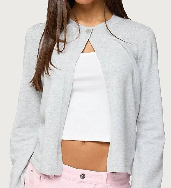 Edikted Women's Jenie Split Front Knit Cardigan