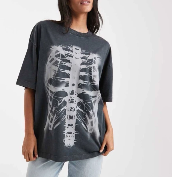 ASOS DESIGN Oversized X-ray Graphic T-Shirt
