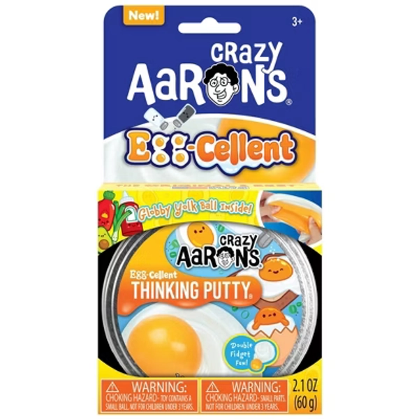 Crazy Aaron's Eggcellent 3.5" Thinking Putty Tin