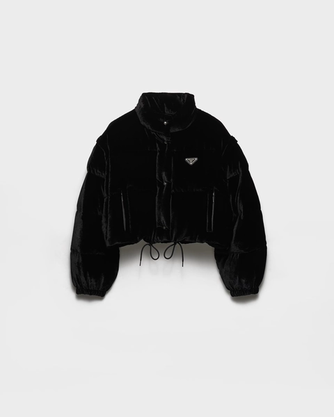 Daunenjacke aus Samt