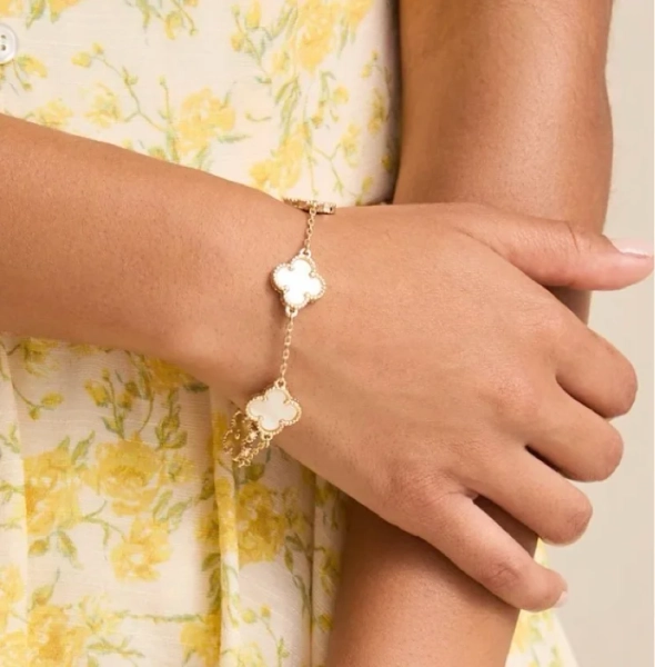 Double Sided Clover Bracelet