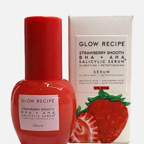 Glow Recipe Strawberry Smooth Bha + Aha Salicylic Acid Serum 1 Fl.