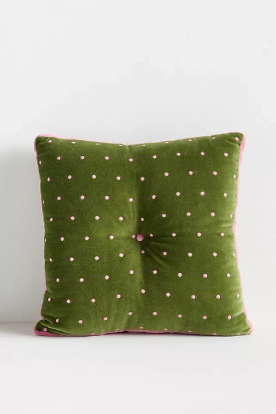 Trova Velvet Polka Dot Pillow