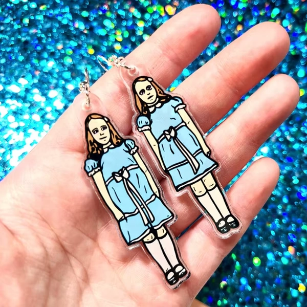 Horror Movie Acrylic Woman Earrings Creative Punk Party Jewelry For Her Halloween Gift - AliExpress 