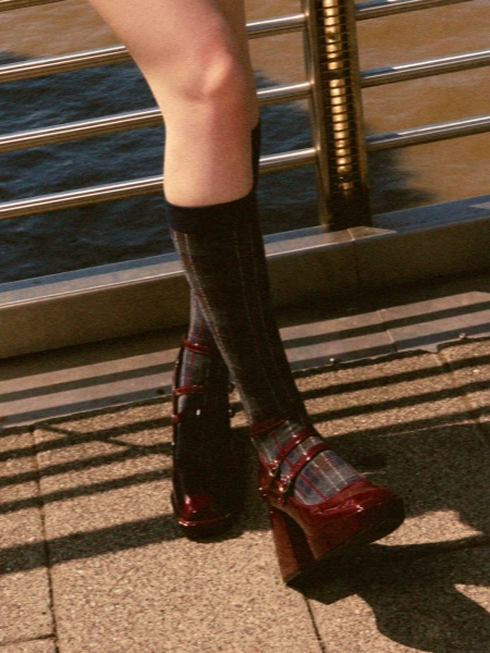 Chunky Heeled Mary Jane Shoes