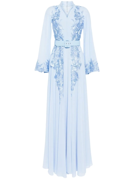Saiid Kobeisy  robe-caftan à fleurs brodées | 42