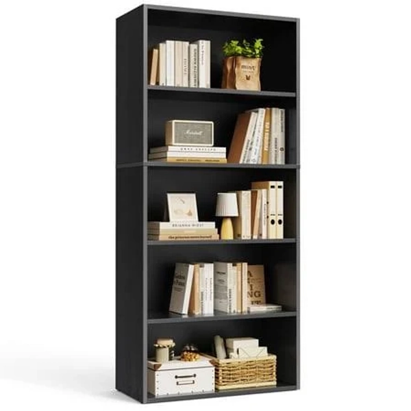 Industrial 5 Shelf Bookcase