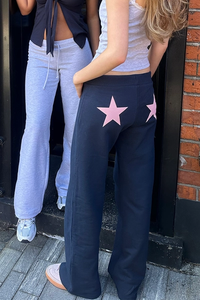 Subdued Wide-leg joggers with stars