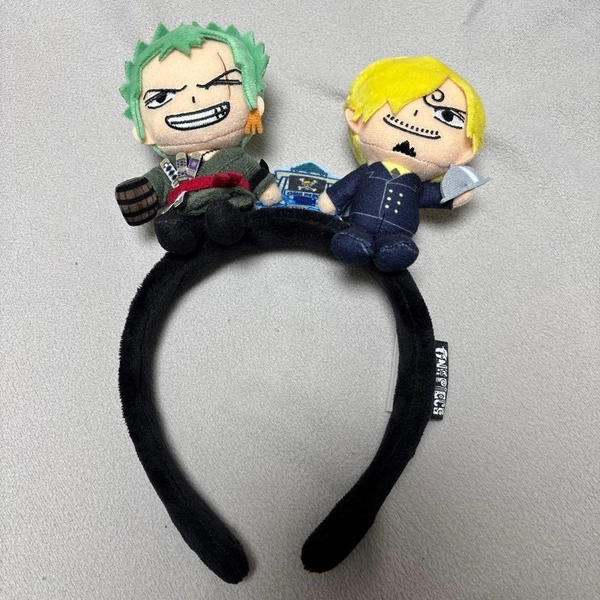 One Piece Zoro Sanji Headband Plush Anime USJ Universal Studios Japan Limited