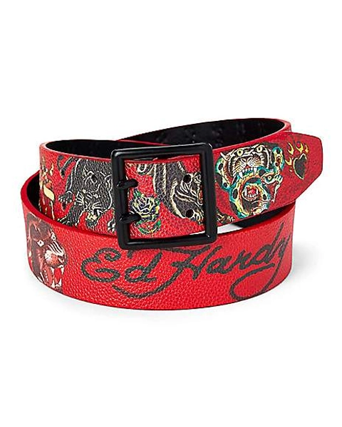 Ed Hardy Red Panther Belt