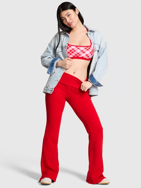 Ivy Fleece Foldover Flare Sweatpants