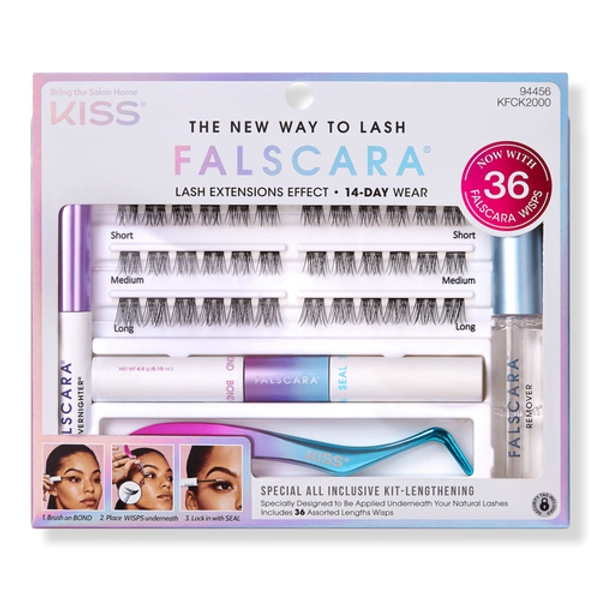 Falscara Special Edition Starter Kit, Lash Clusters, Lengthening Wisps