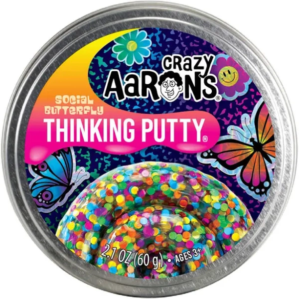 Crazy Aarons Thinking Putty Trendsetter Social Butterfly Toy