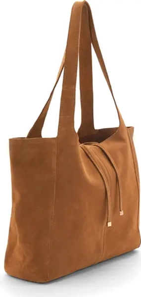 Suede Shopper Tote