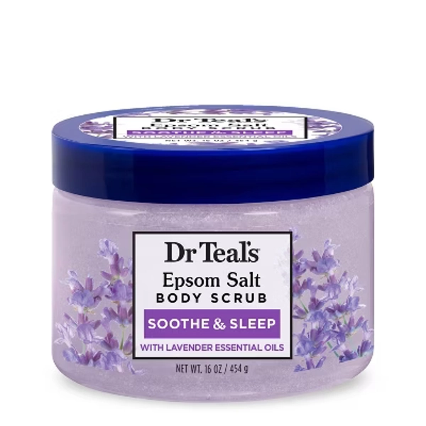 Dr Teal's Exfoliate & Renew Lavender Epsom Salt Body Scrub - 16oz