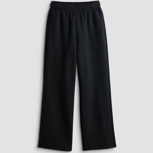 Girls 6-20 SO Wide Leg Sweatpants in Regular & Plus Size, Girl's, Size: Large (10/12), Black Luxe