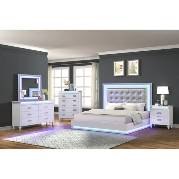 Rosdorf Park Daleen 6 Piece Vanity Bedroom Set