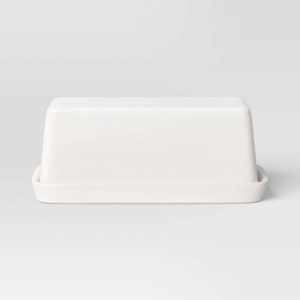 Stoneware Butter Dish White - Threshold™