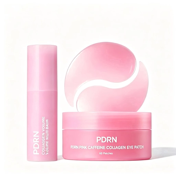 PDRN Pink Caffeine Collagen Eye Patch & Multi‑Balm Stick Set, Hydrating Under Eye Mask for Dark Circles, Puffiness & Fine Lines - Walmart.com