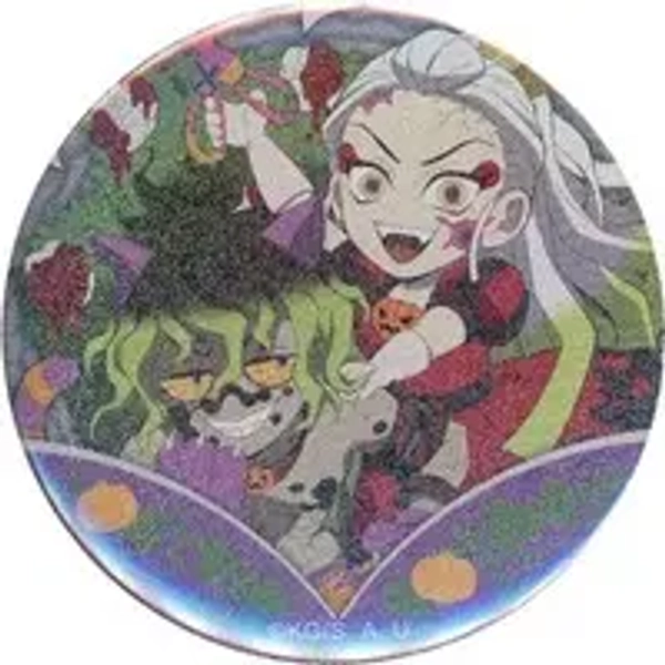 (USED) Daki & Gyuutarou - Badge - ufotable cafe Limited - Demon Slayer