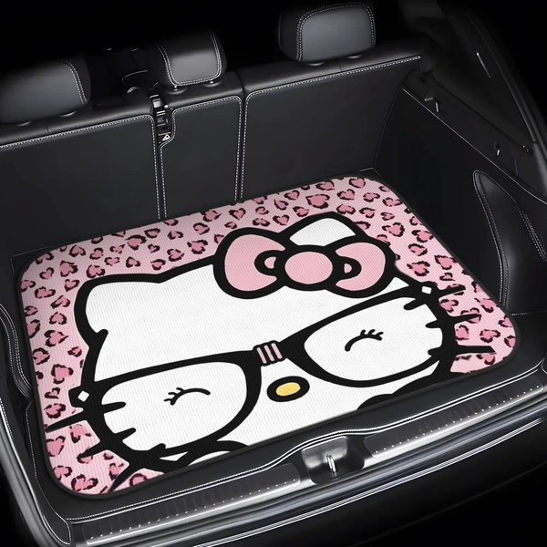 1pc Sanrio Hello Kitty Car Trunk Mats - Pet-Friendly Trunk Liner with Trendy Designs, Safeguards Vehicle Interior And Maintains Cleanliness for Journeys