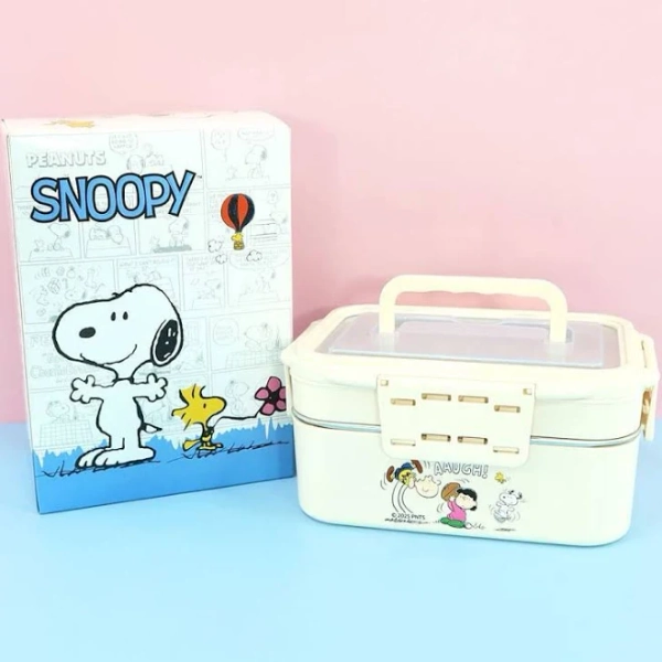 Peanuts Snoopy Double-Layer Lunch Box | SNPY ONLY