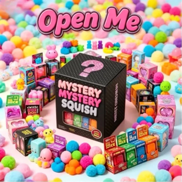 Collectible Mystery Squish Blind Box Set, Stackable Mini Surprise Boxes, Random Cute Squeeze Toys
