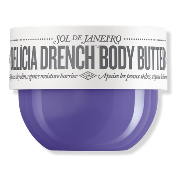 Delícia Drench Deeply Moisturizing Body Butter for Dry Skin - 2.5 oz